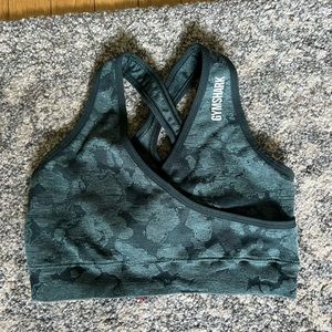 Gymshark green adapt camo bra